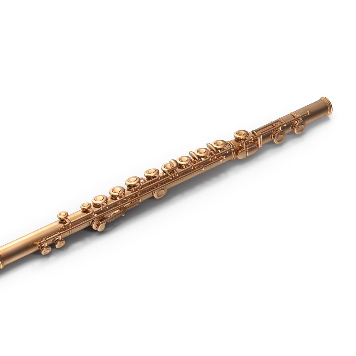 Flute Golden 3D