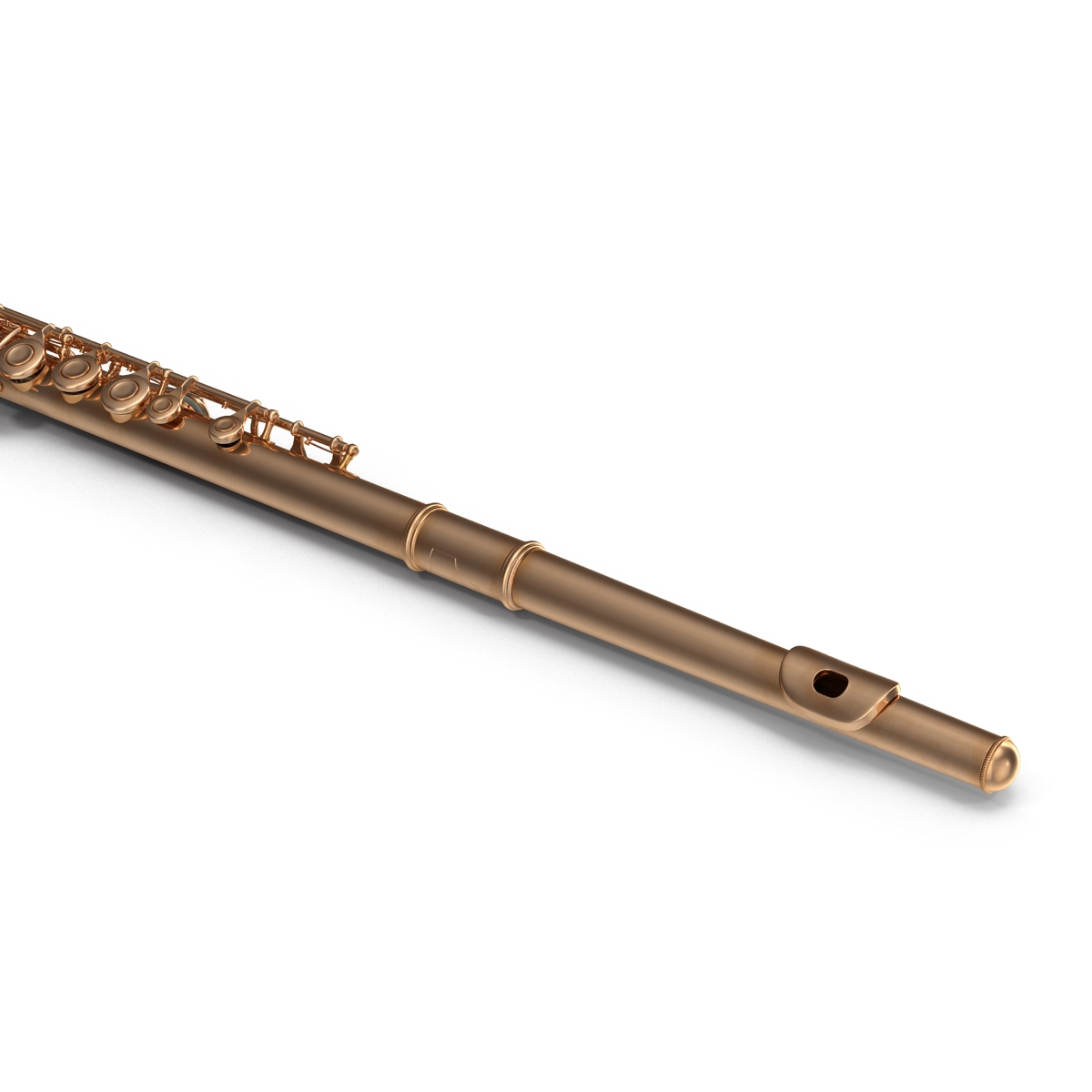 Flute Golden 3D