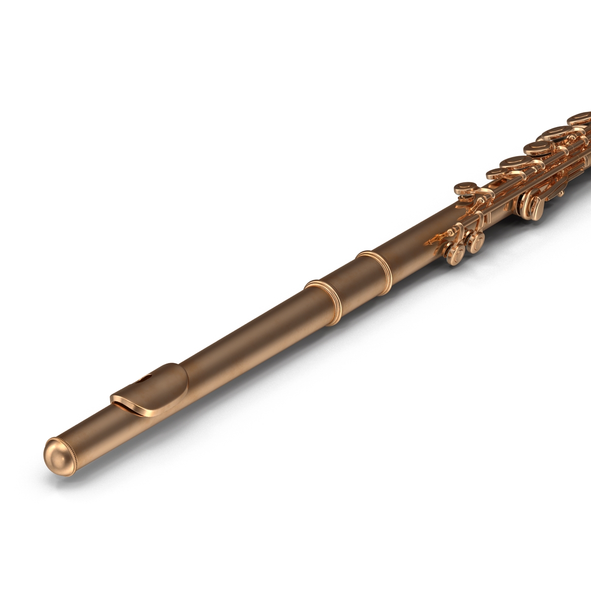 Flute Golden 3D