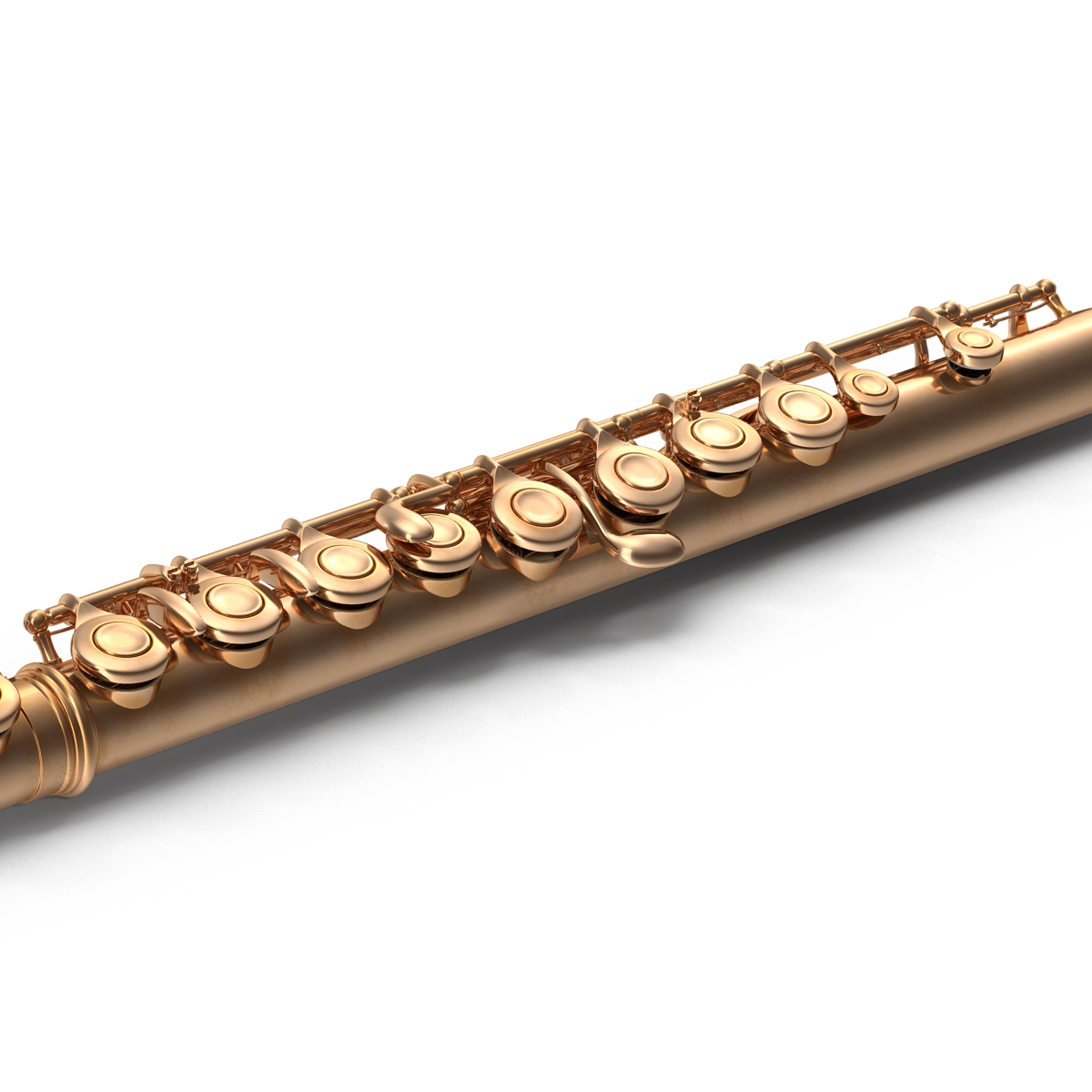 Flute Golden 3D