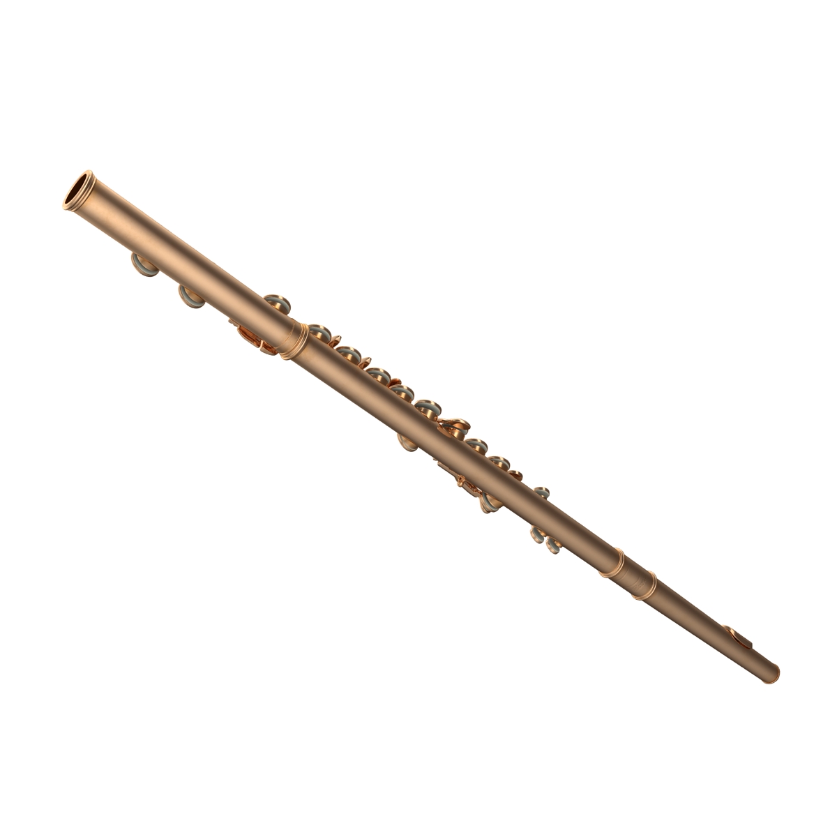 Flute Golden 3D