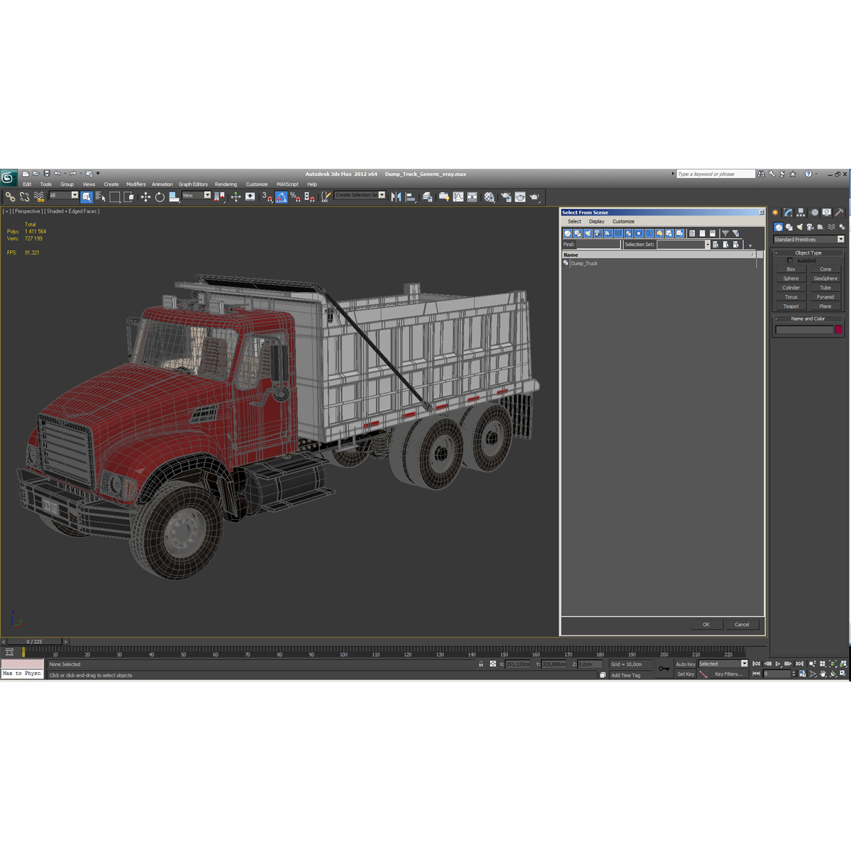 3D Dump Truck Generic model