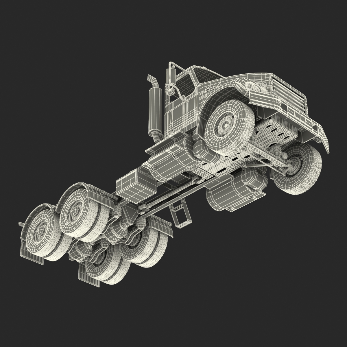 Truck Generic 2 Rigged 3D