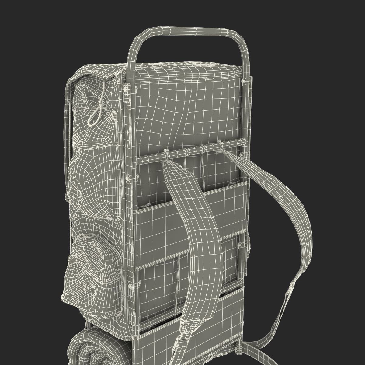 3D Camping Backpack 3 model