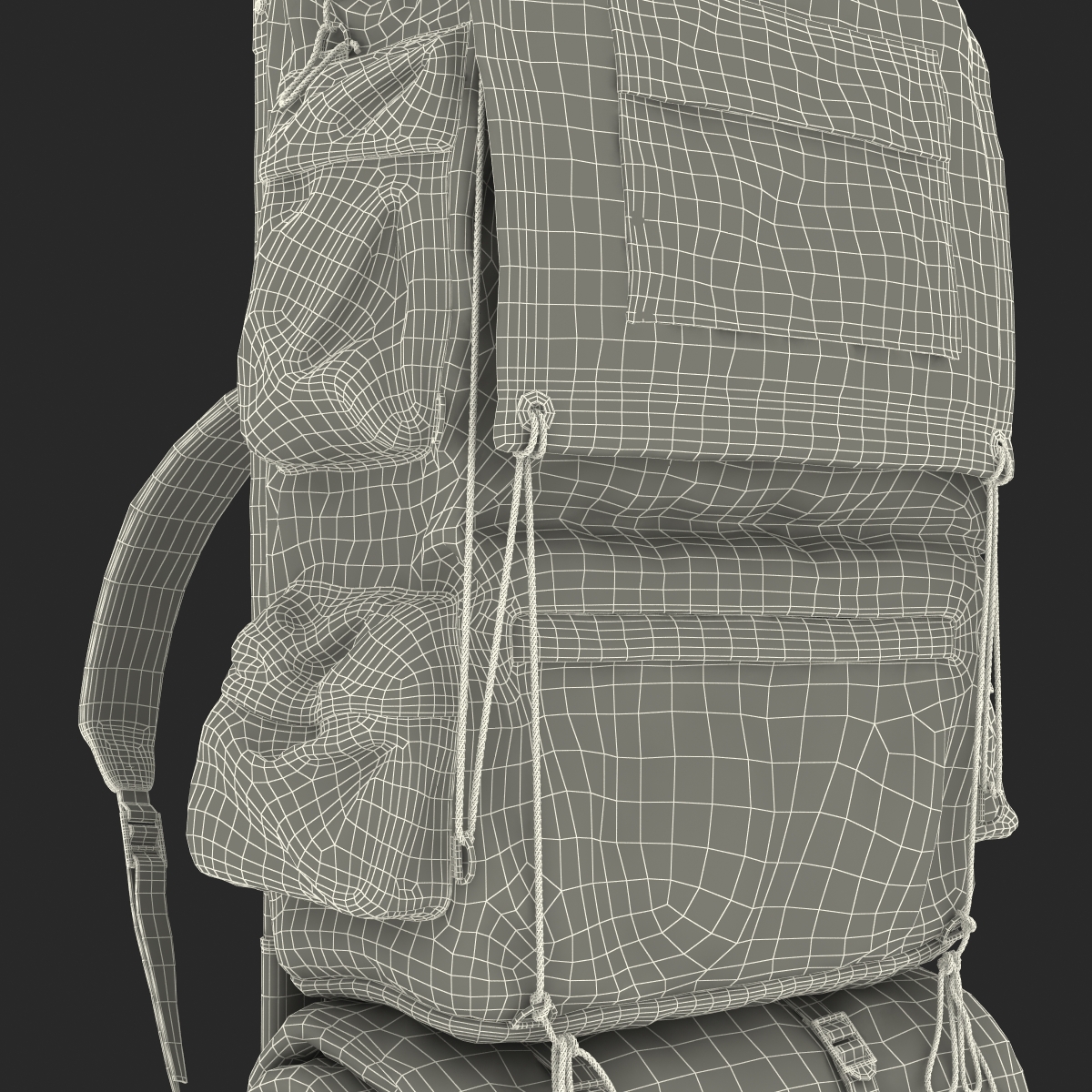 3D Camping Backpack 3 model