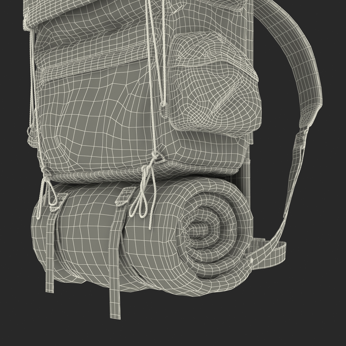 3D Camping Backpack 3 model