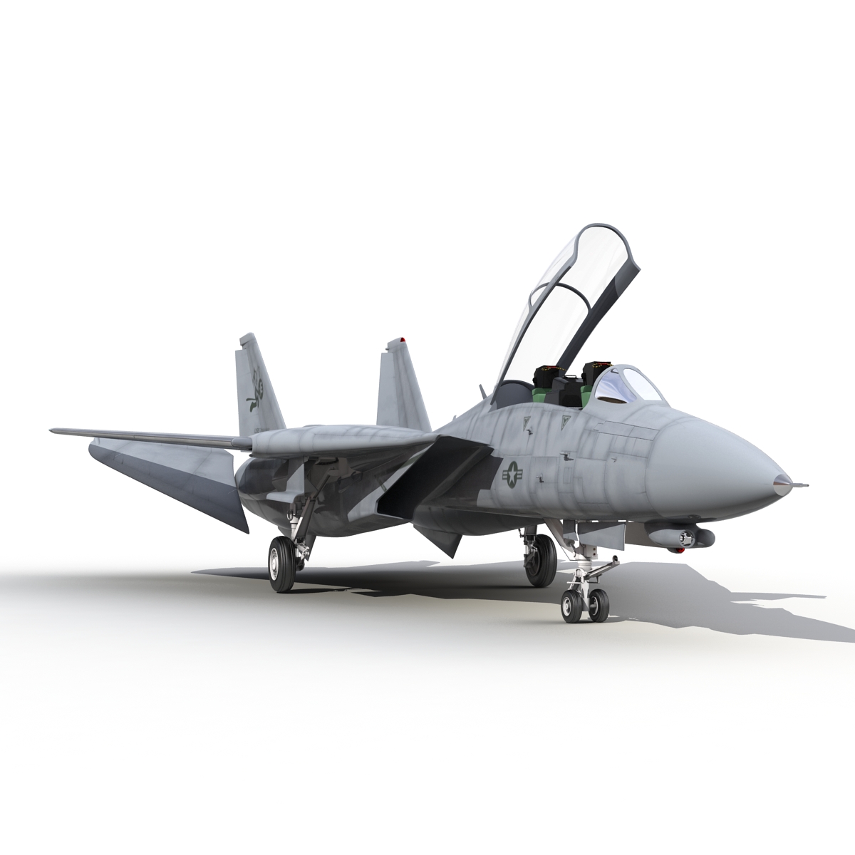 3D model F 14 Tomcat US Combat Aircraft