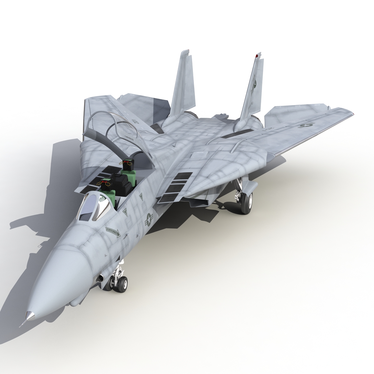 3D model F 14 Tomcat US Combat Aircraft