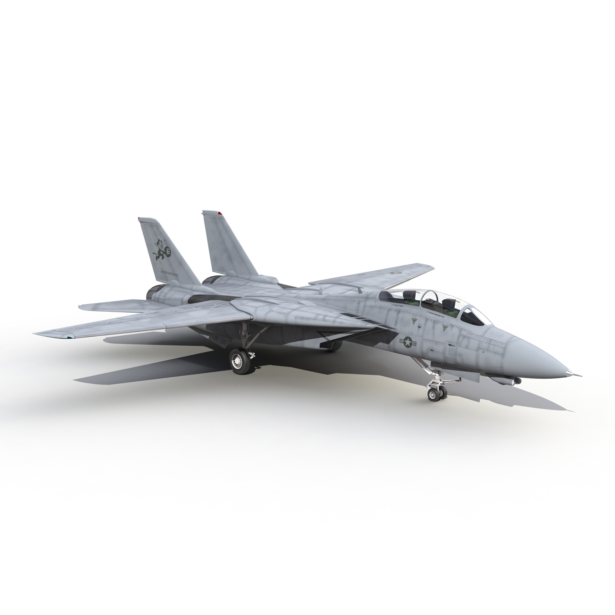 3D model F 14 Tomcat US Combat Aircraft