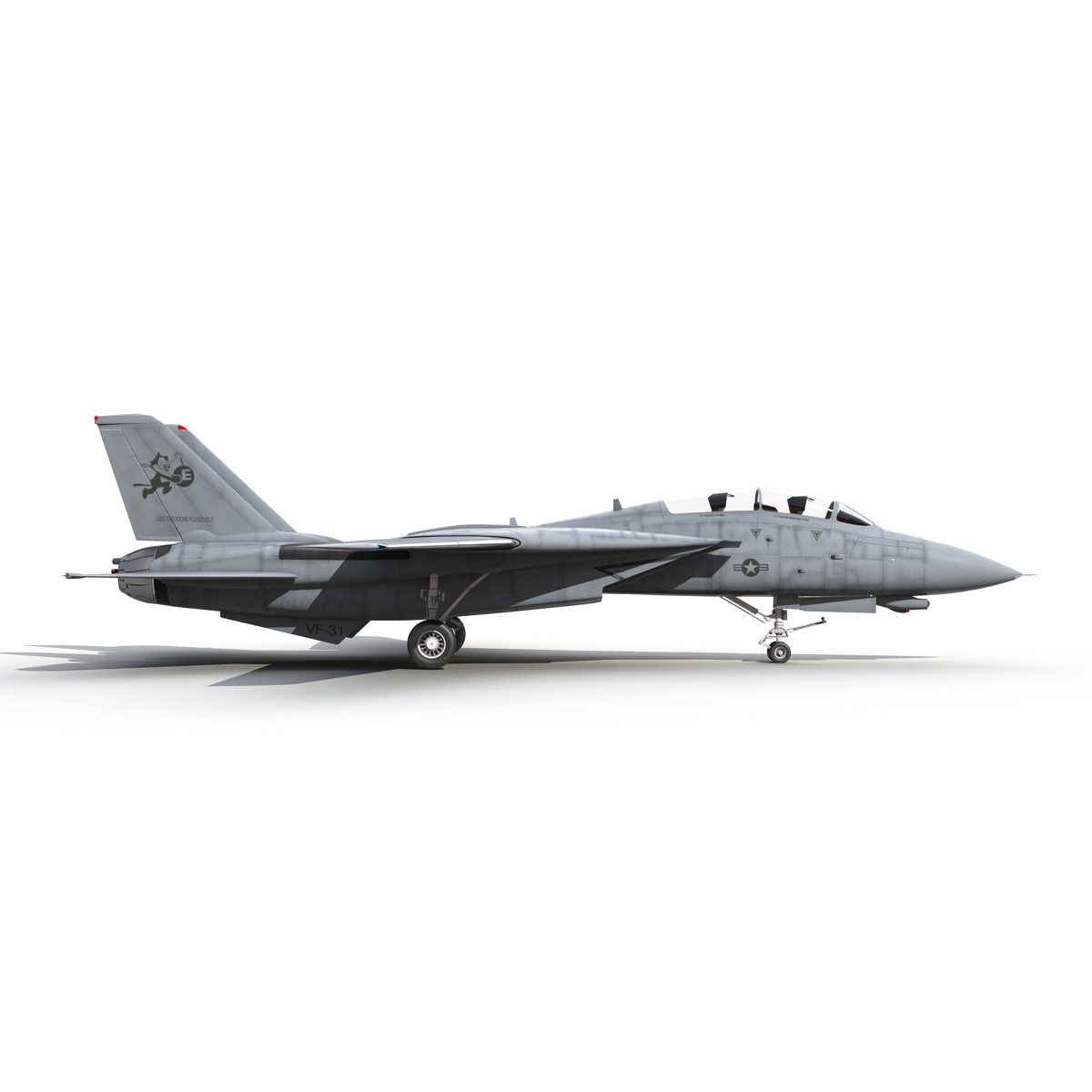 3D model F 14 Tomcat US Combat Aircraft