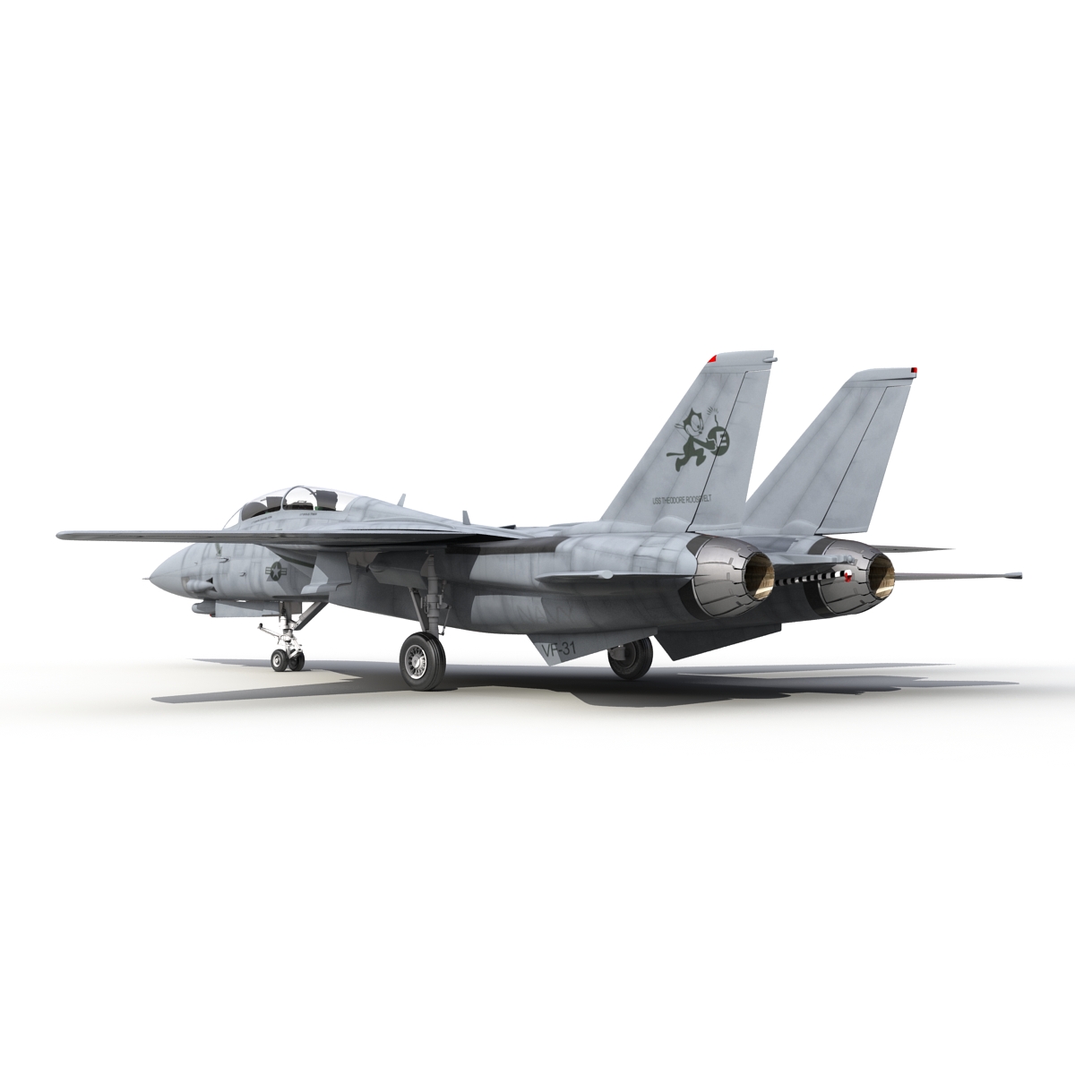 3D model F 14 Tomcat US Combat Aircraft