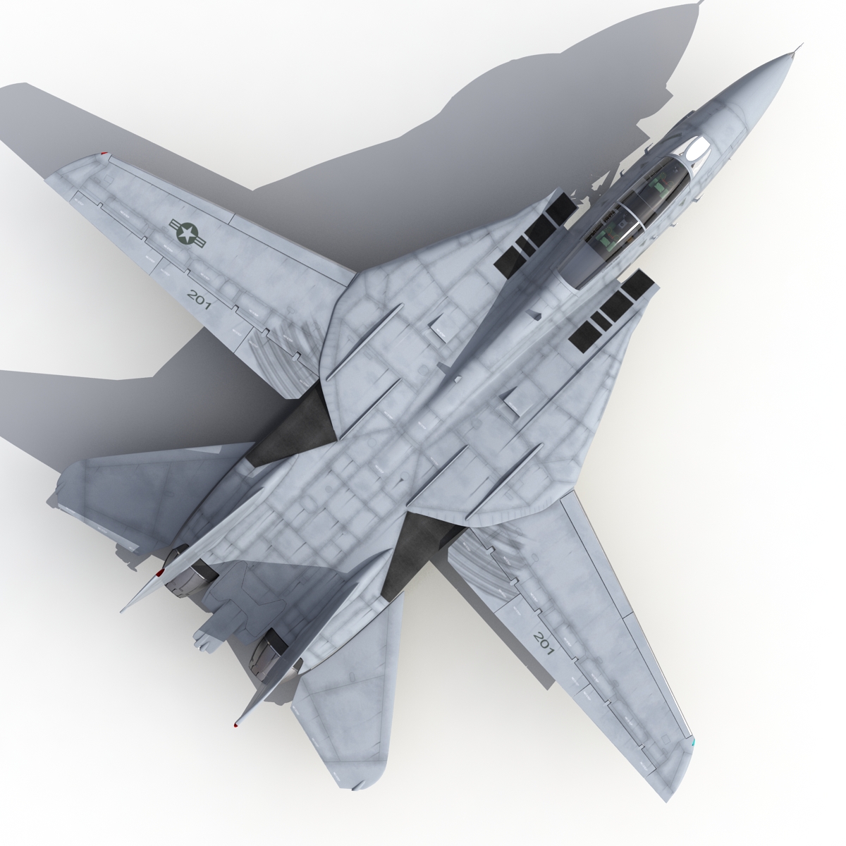 3D model F 14 Tomcat US Combat Aircraft