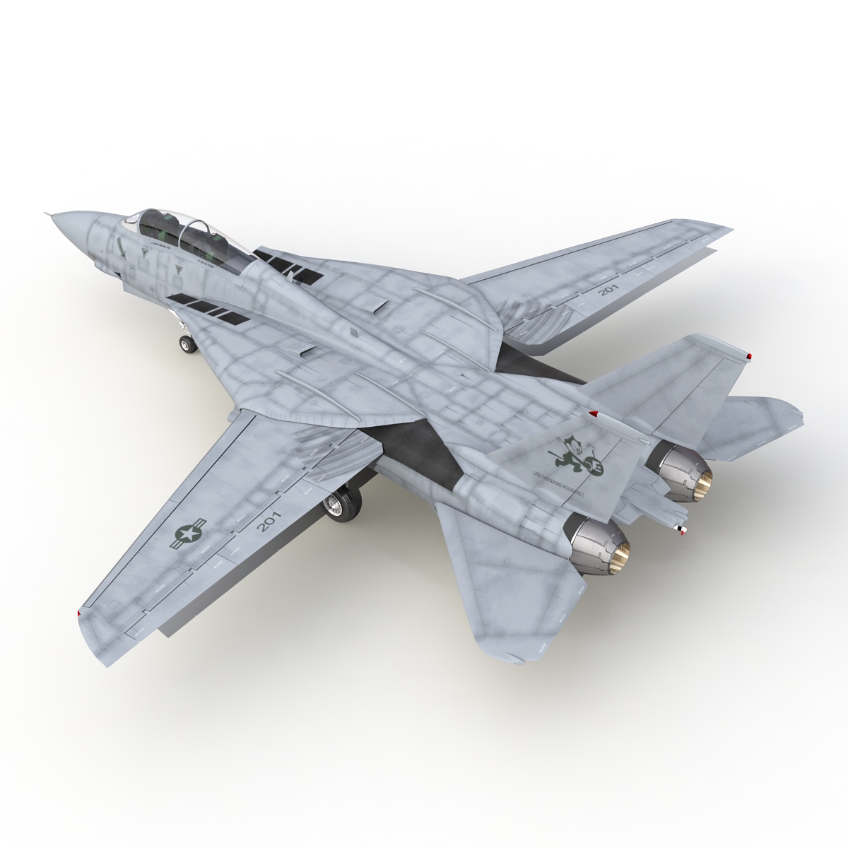 3D model F 14 Tomcat US Combat Aircraft