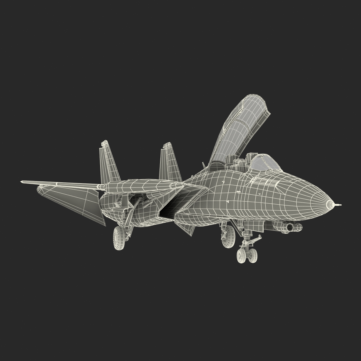 3D model F 14 Tomcat US Combat Aircraft