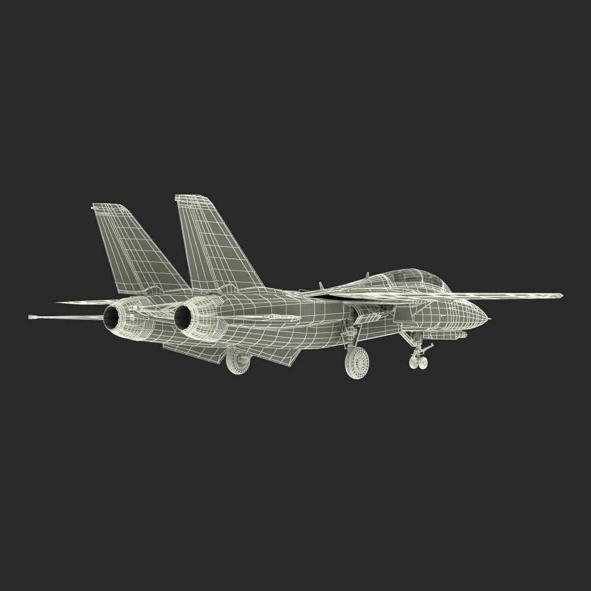 3D model F 14 Tomcat US Combat Aircraft