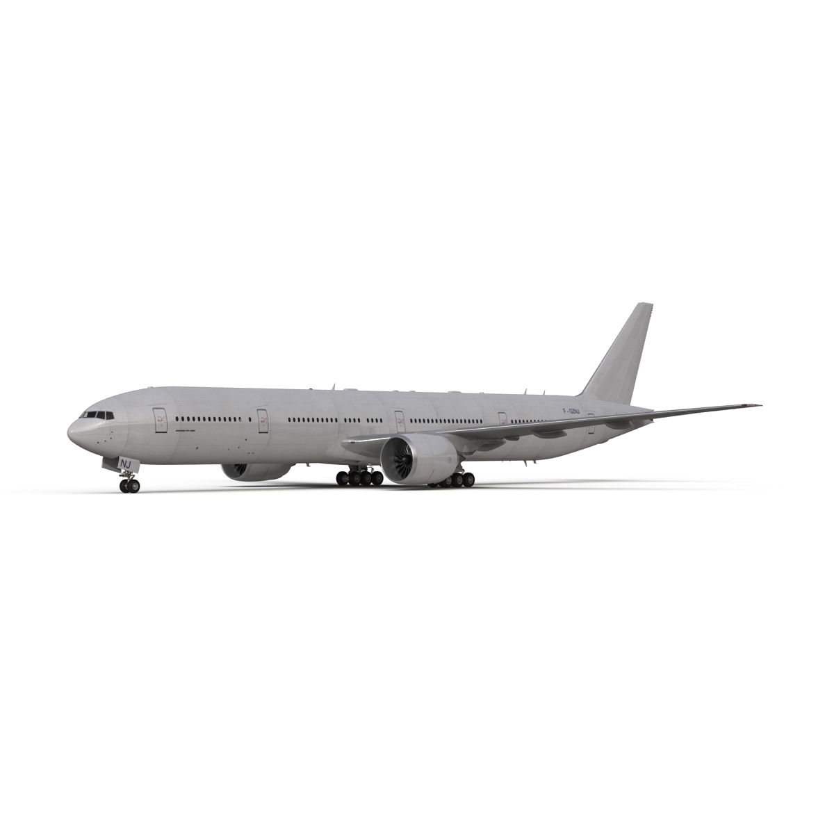 Boeing 777 300 Generic Rigged 3D model