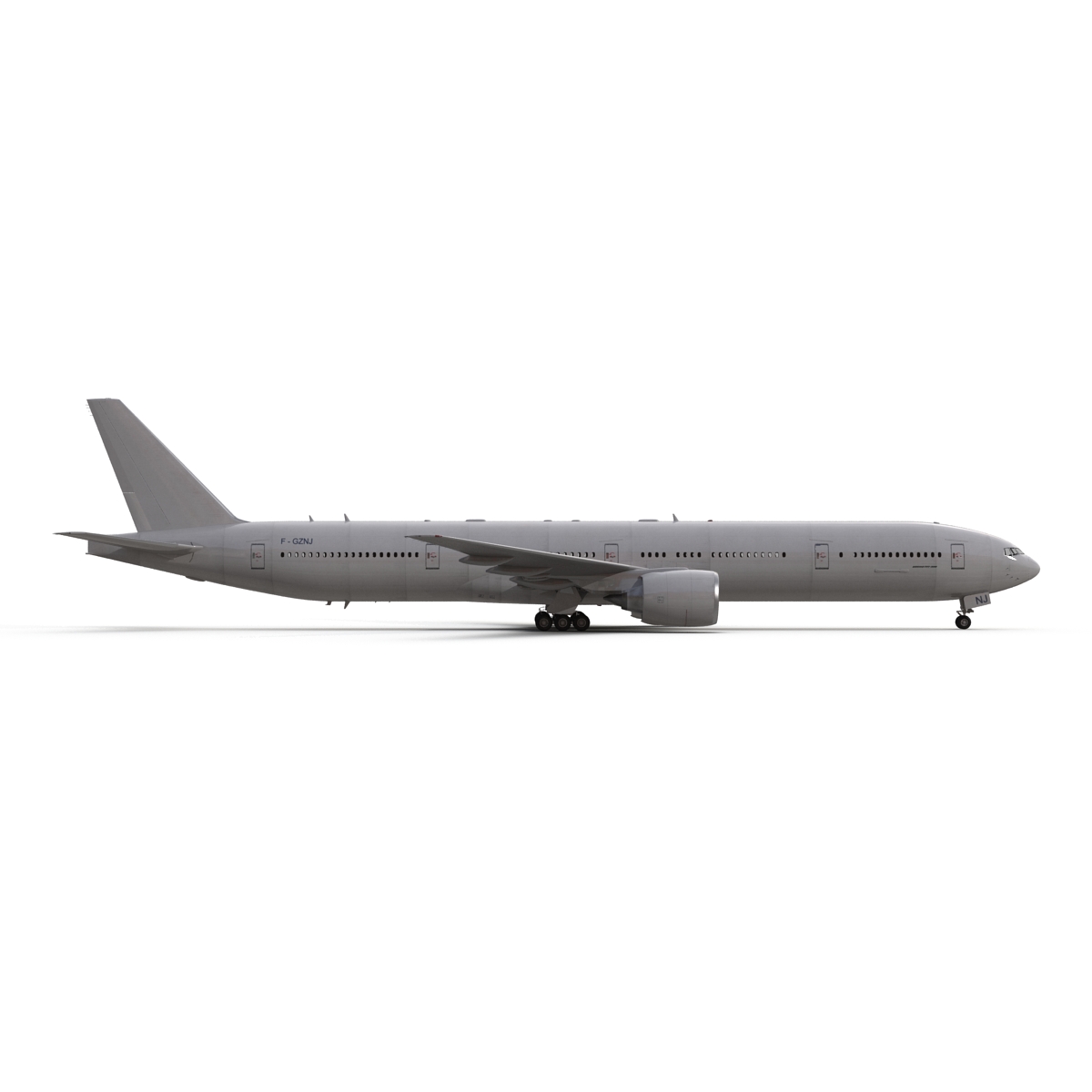 Boeing 777 300 Generic Rigged 3D model