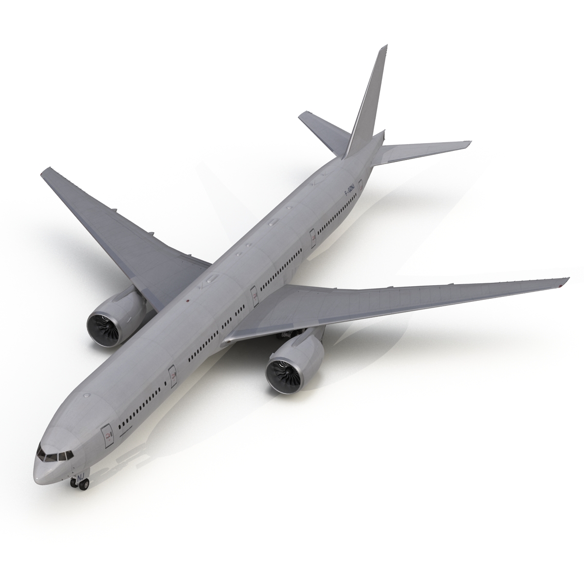 Boeing 777 300 Generic Rigged 3D model