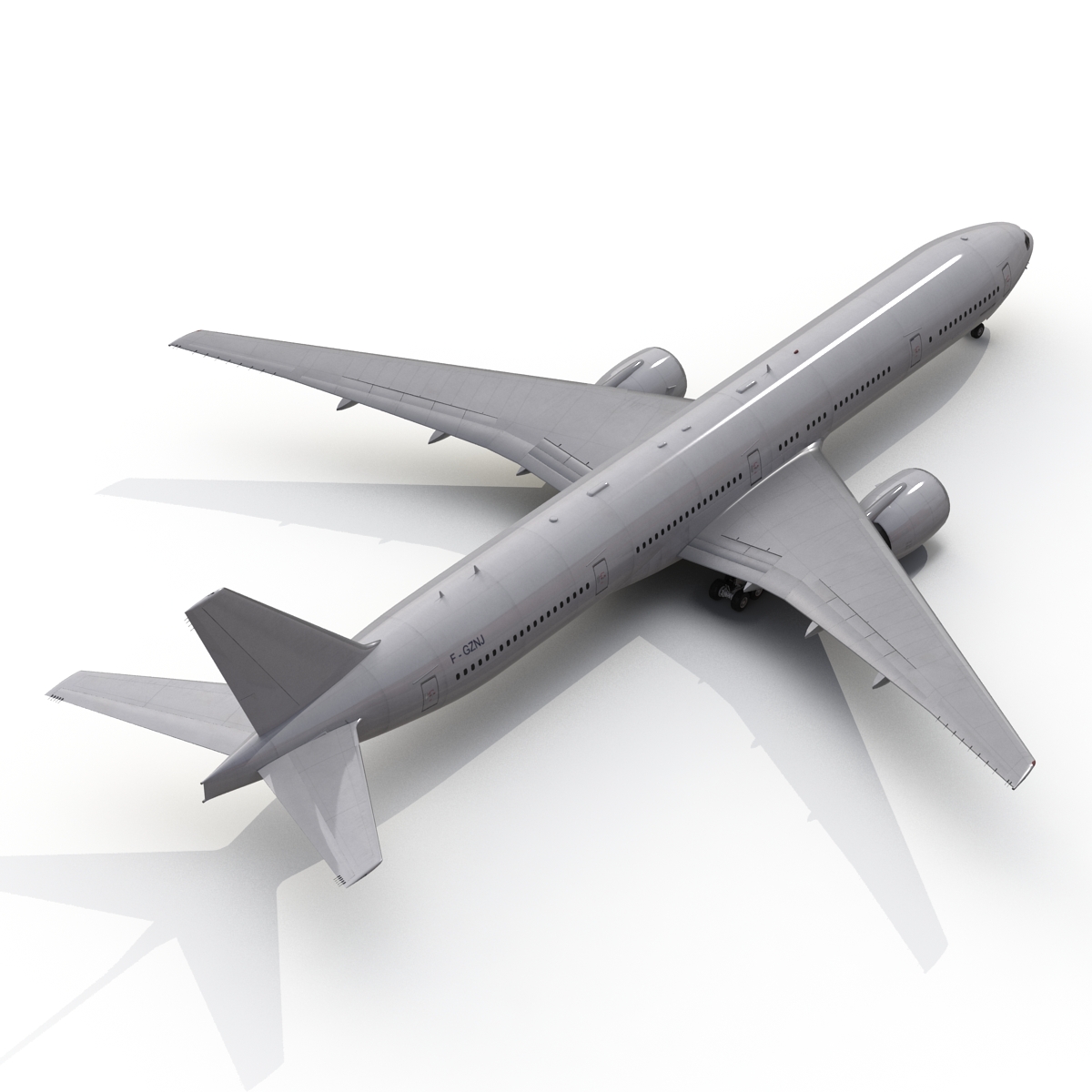 Boeing 777 300 Generic Rigged 3D model