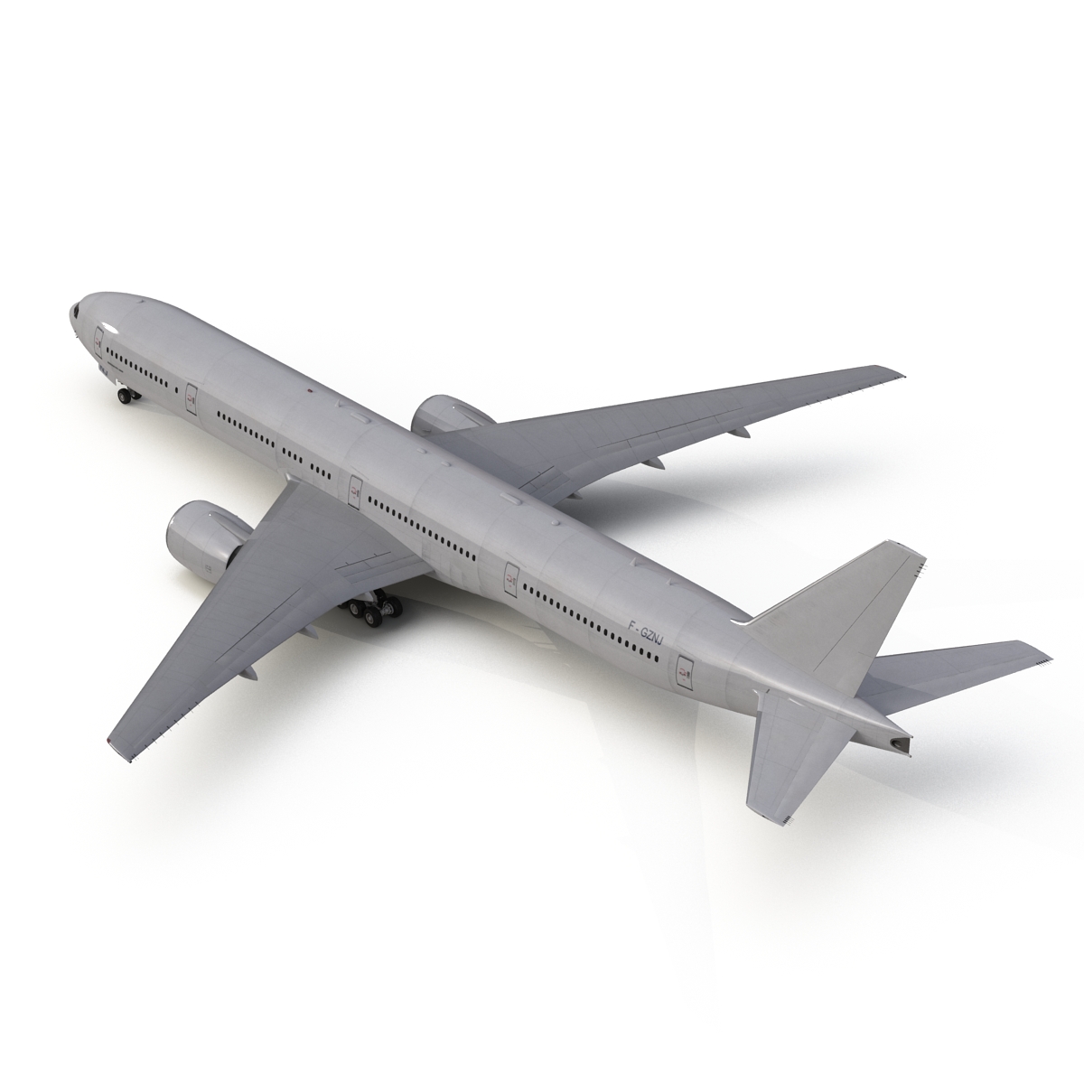 Boeing 777 300 Generic Rigged 3D model