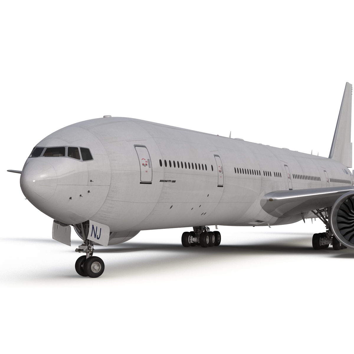 Boeing 777 300 Generic Rigged 3D model