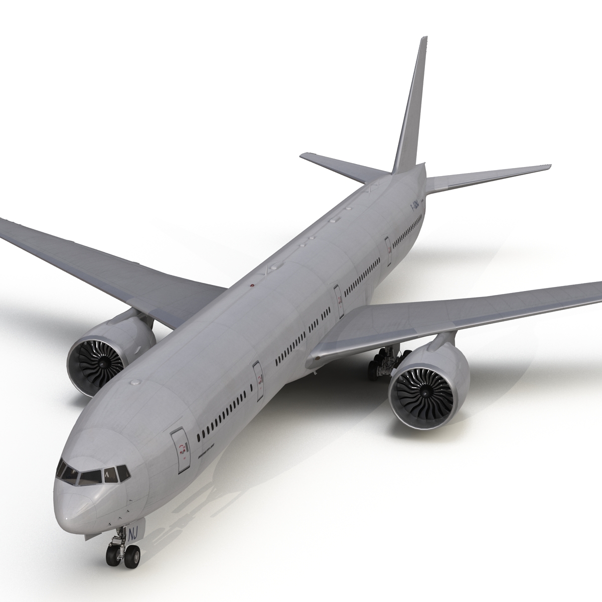 Boeing 777 300 Generic Rigged 3D model