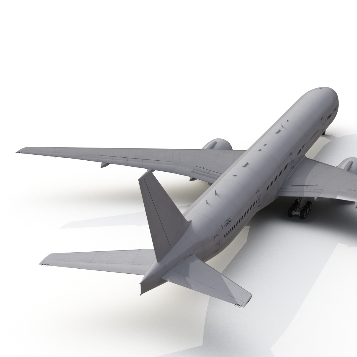 Boeing 777 300 Generic Rigged 3D model