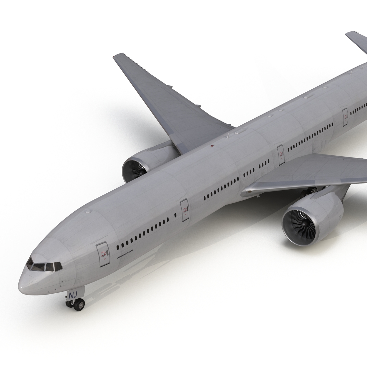 Boeing 777 300 Generic Rigged 3D model