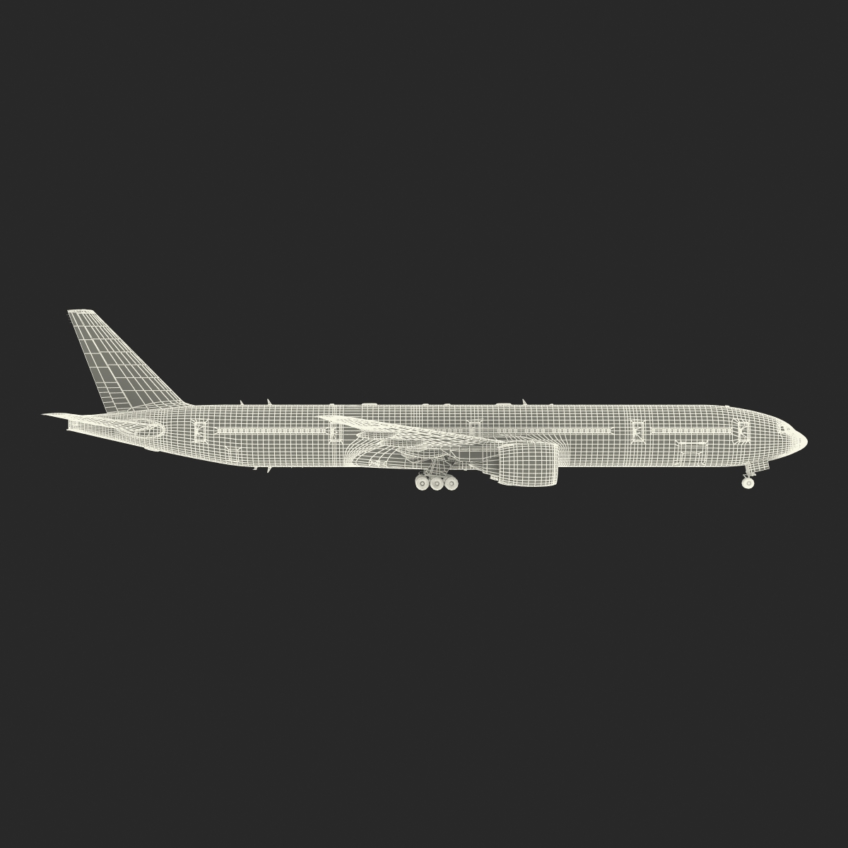 Boeing 777 300 Generic Rigged 3D model