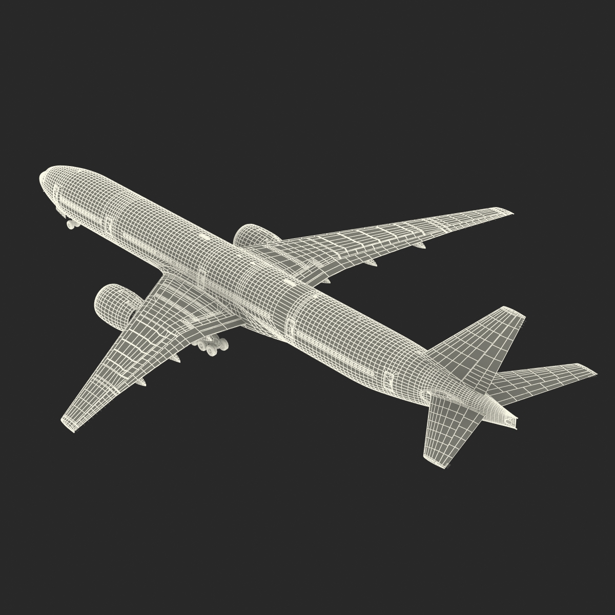 Boeing 777 300 Generic Rigged 3D model