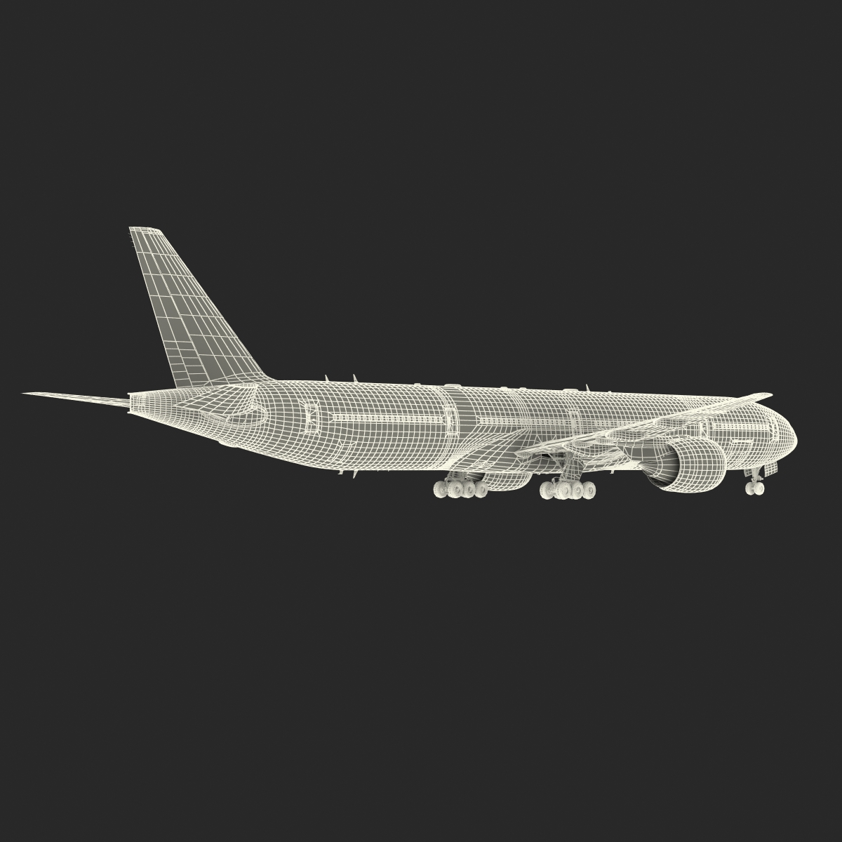 Boeing 777 300 Generic Rigged 3D model