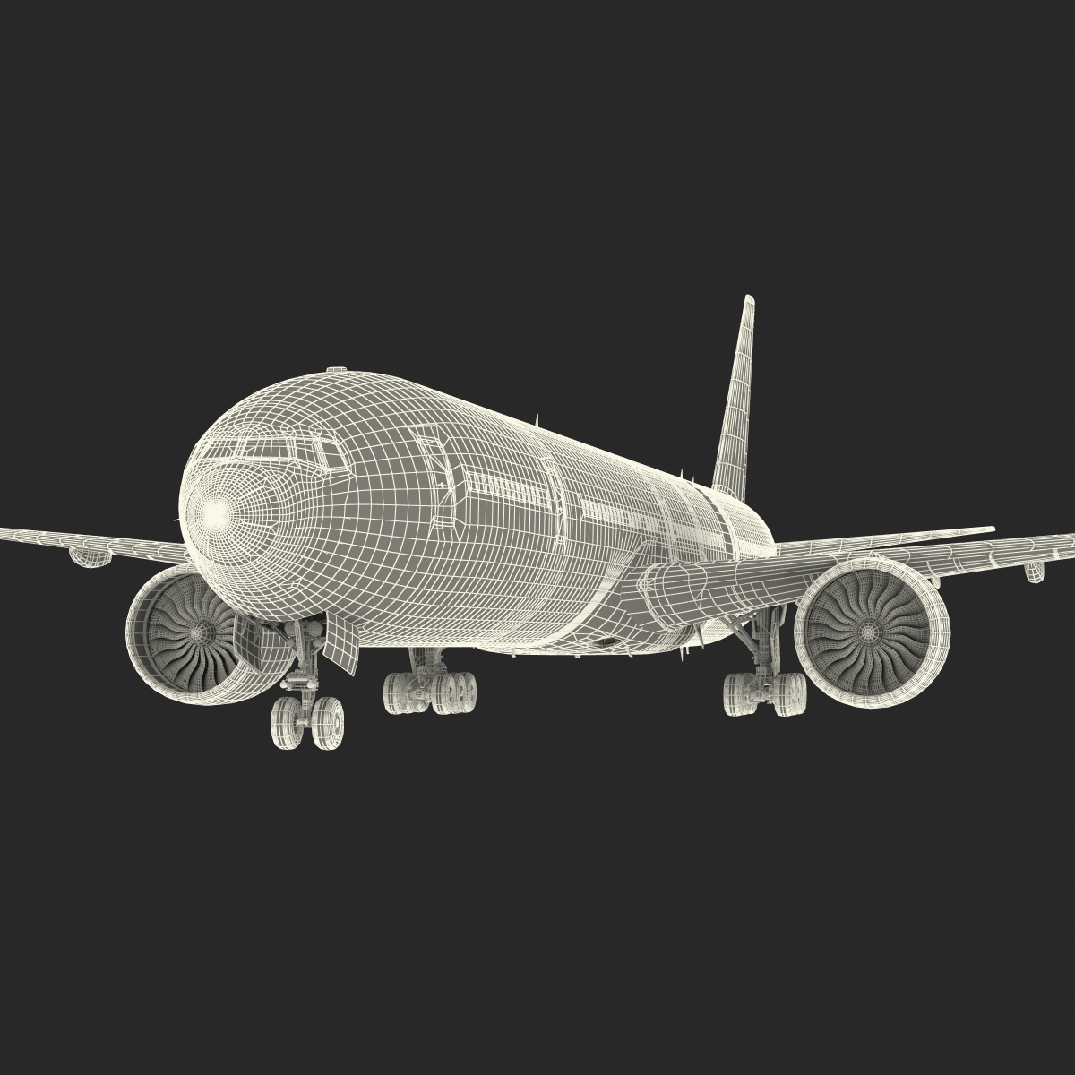 Boeing 777 300 Generic Rigged 3D model