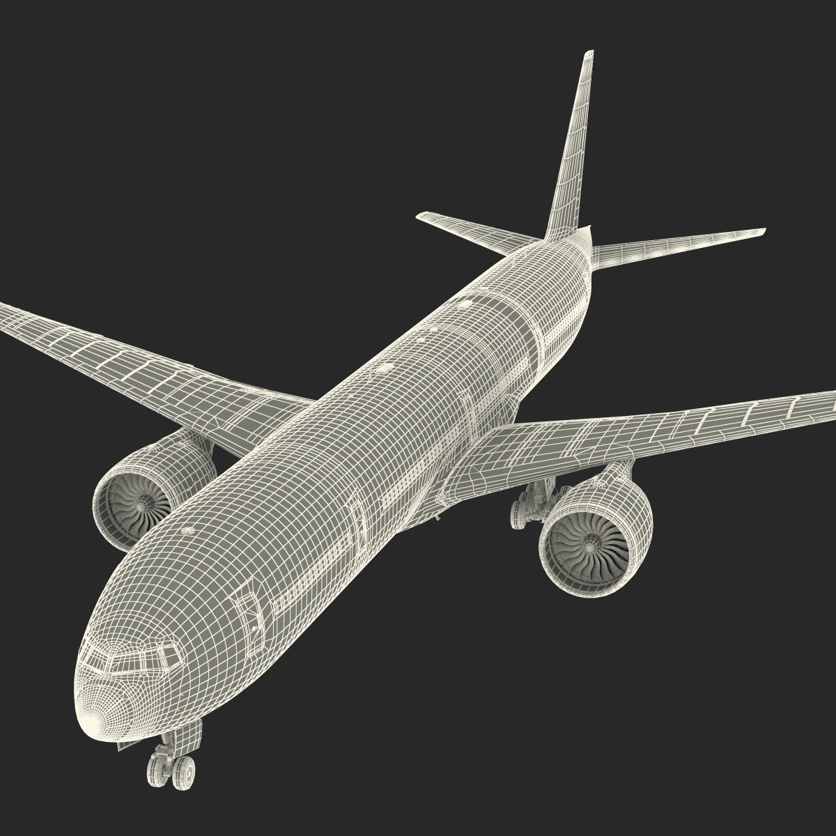 Boeing 777 300 Generic Rigged 3D model