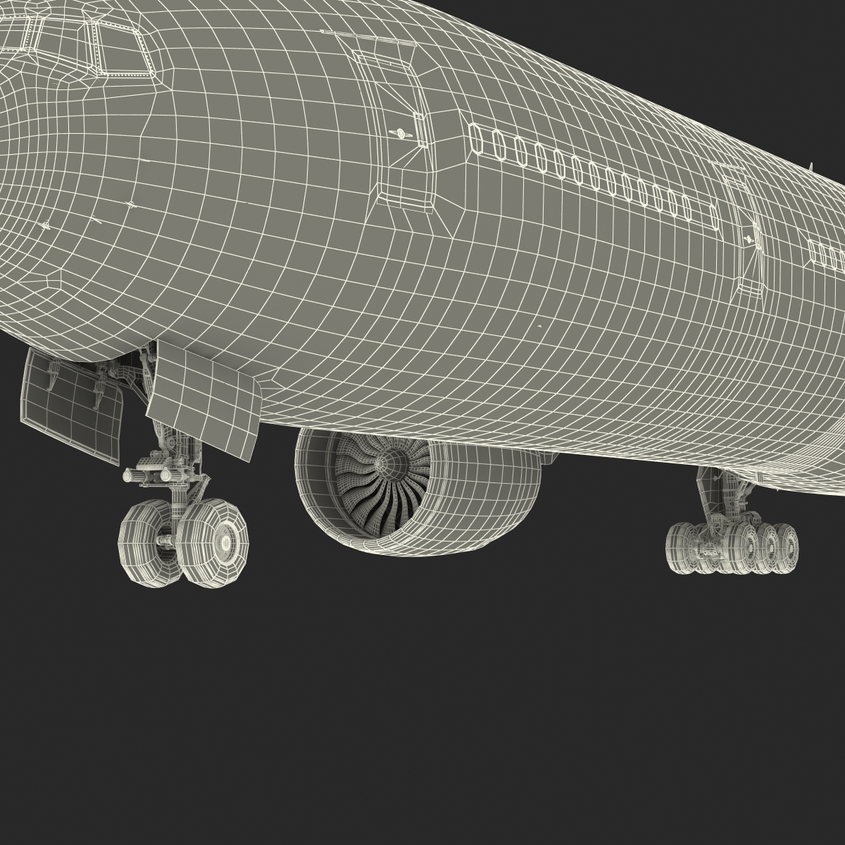 Boeing 777 300 Generic Rigged 3D model