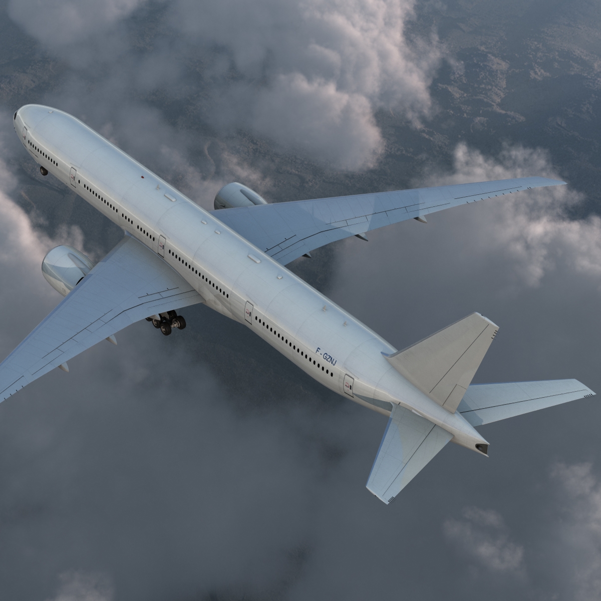 Boeing 777 300ER Generic 3D model