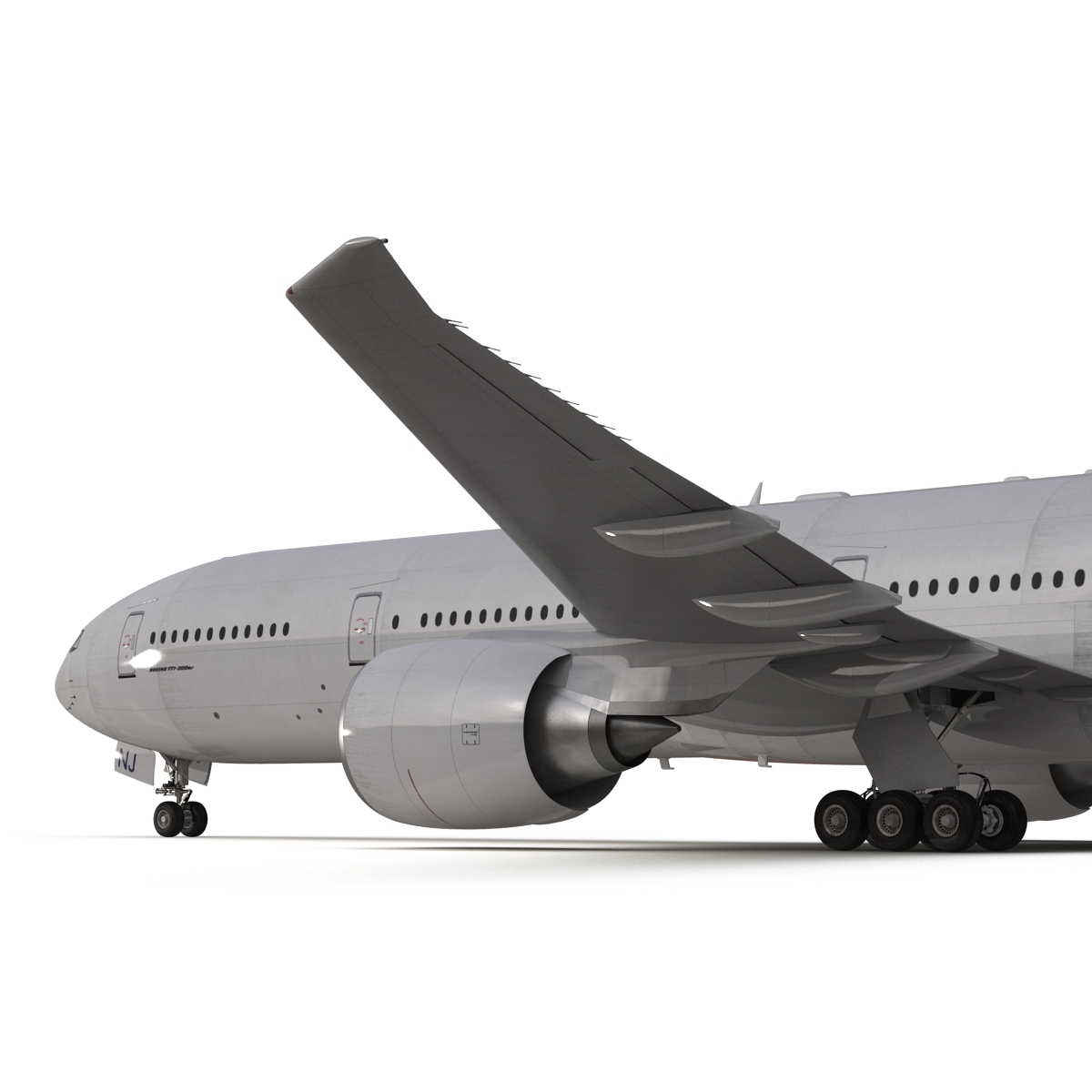 Boeing 777 300ER Generic 3D model