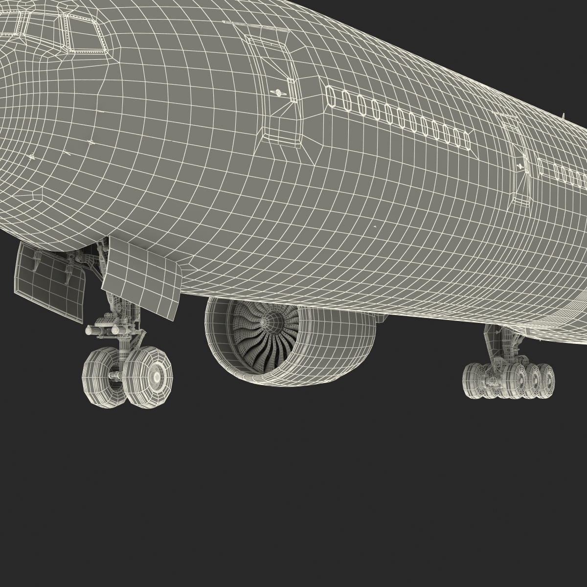 Boeing 777 300ER Generic 3D model