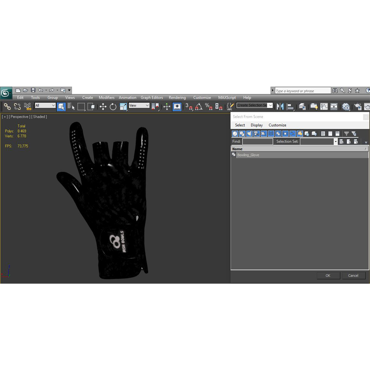 3D model Bowling Glove 2