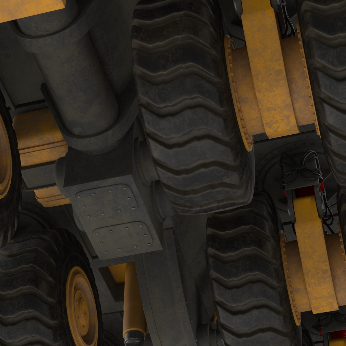 Mining Truck Rigged 3D model