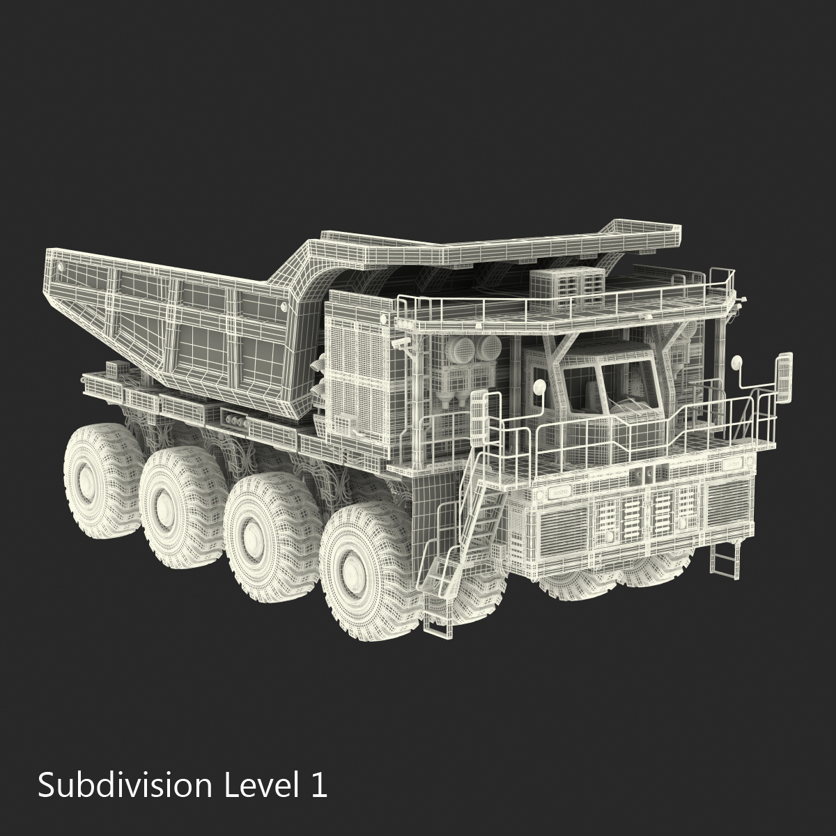 Mining Truck Rigged 3D model