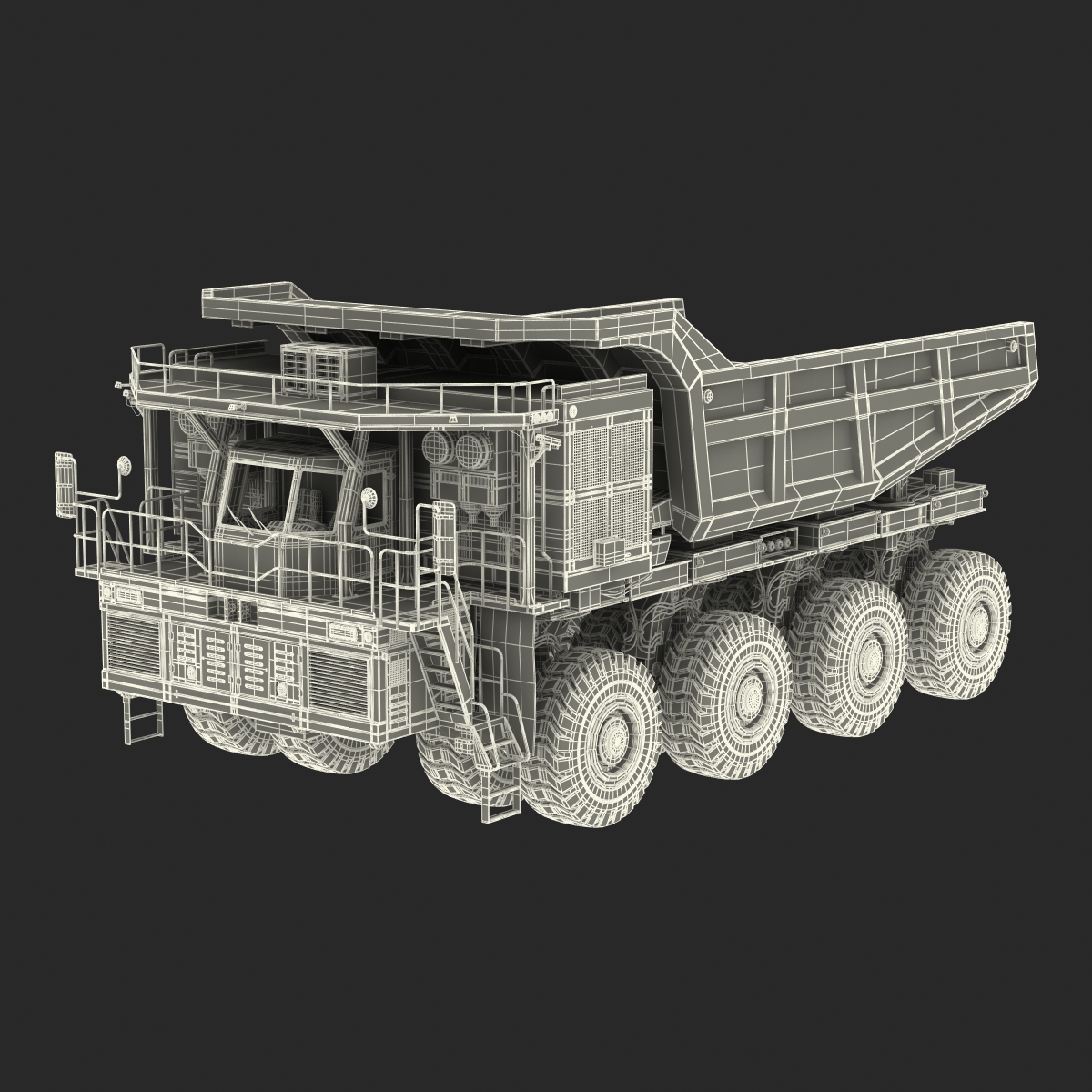 Mining Truck Rigged 3D model