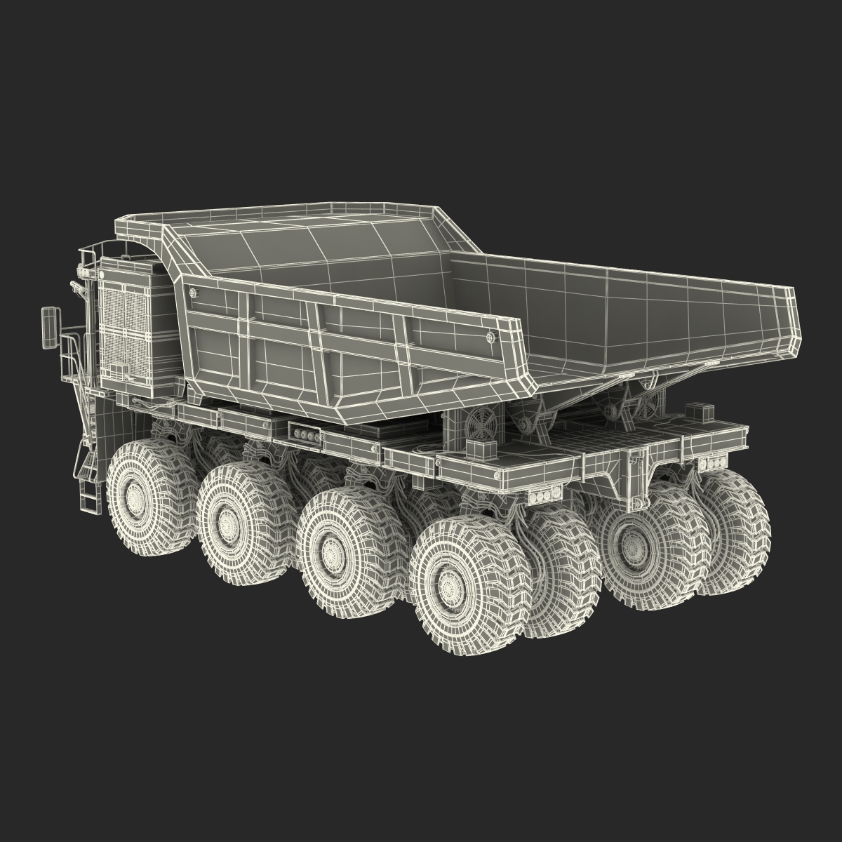 Mining Truck Rigged 3D model