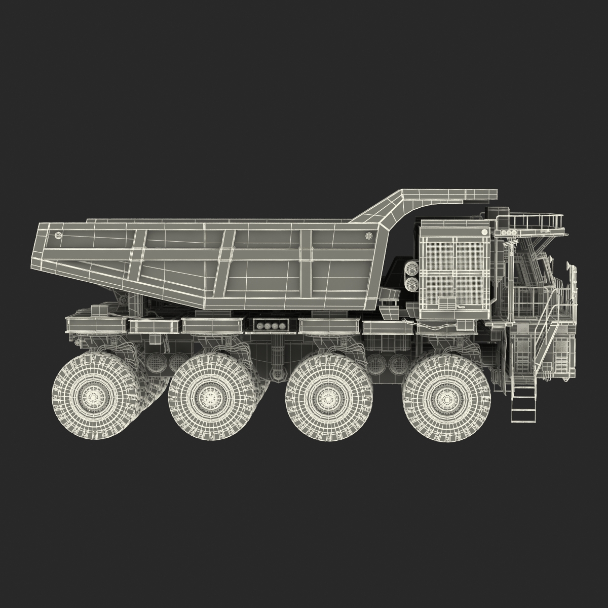 Mining Truck Rigged 3D model