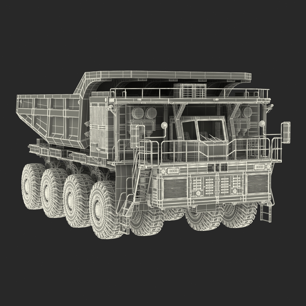 Mining Truck Rigged 3D model