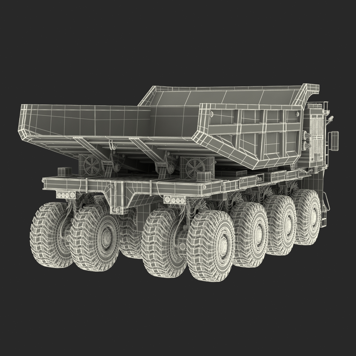 Mining Truck Rigged 3D model