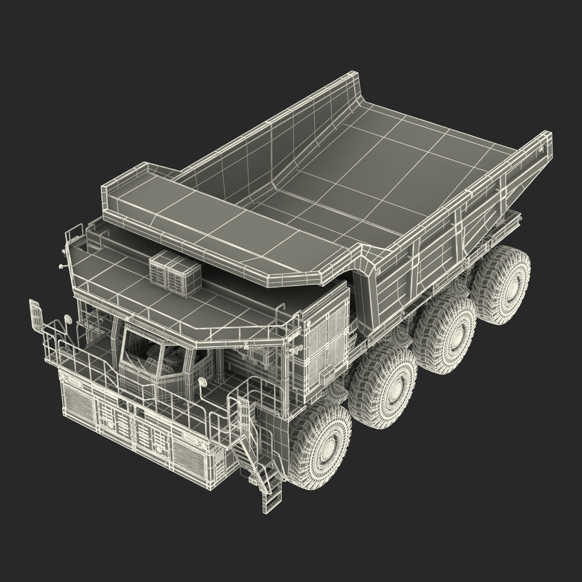 Mining Truck Rigged 3D model