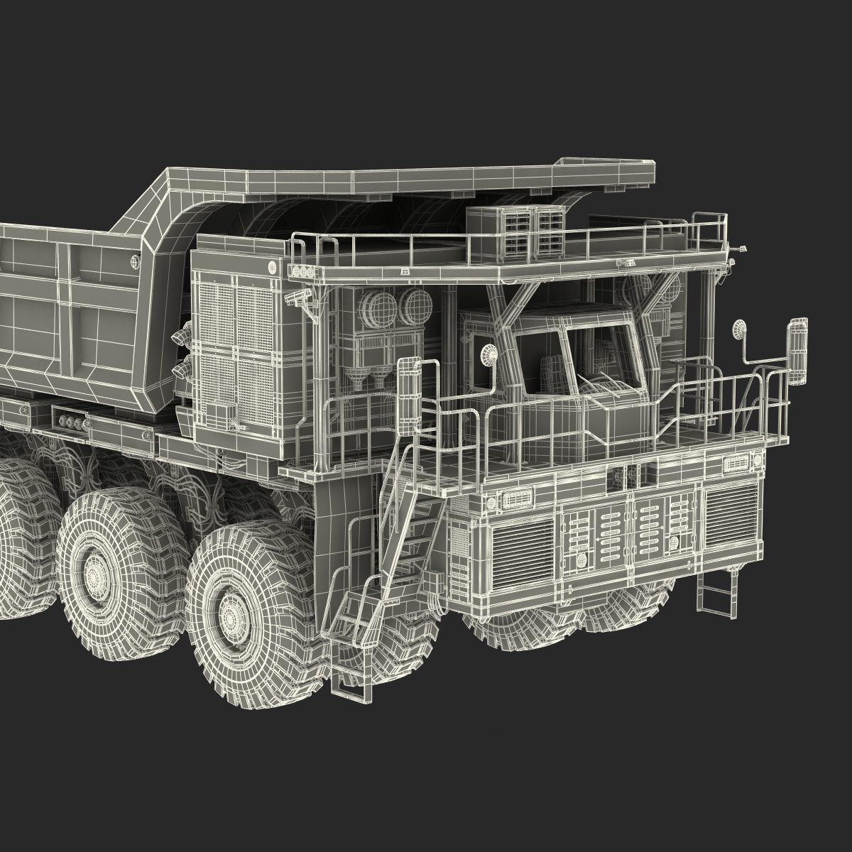 Mining Truck Rigged 3D model