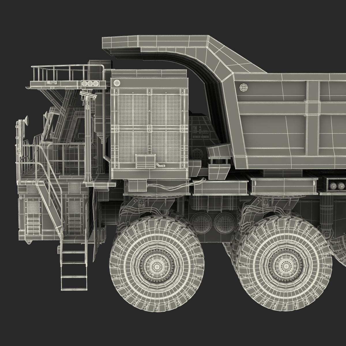 Mining Truck Rigged 3D model