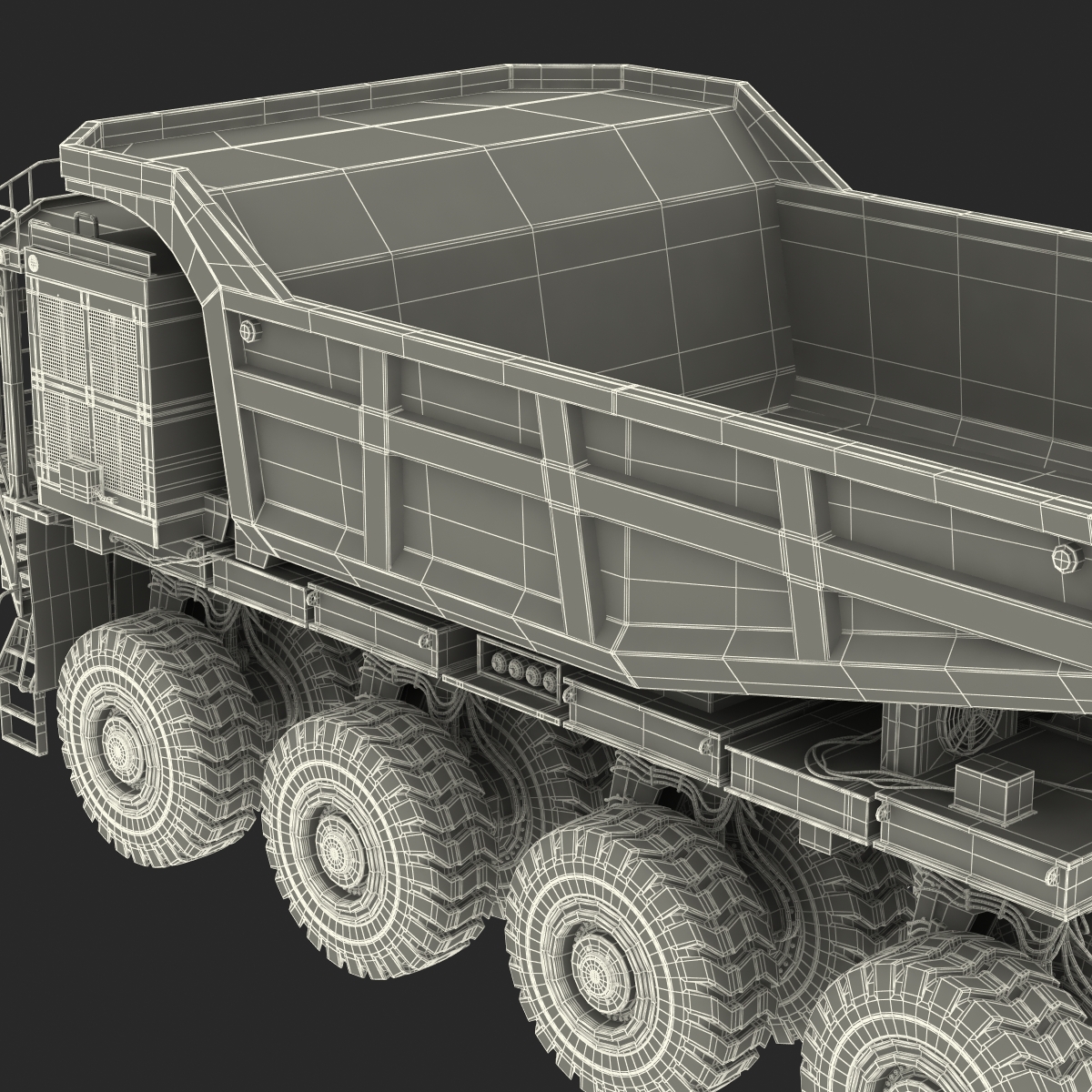 Mining Truck Rigged 3D model