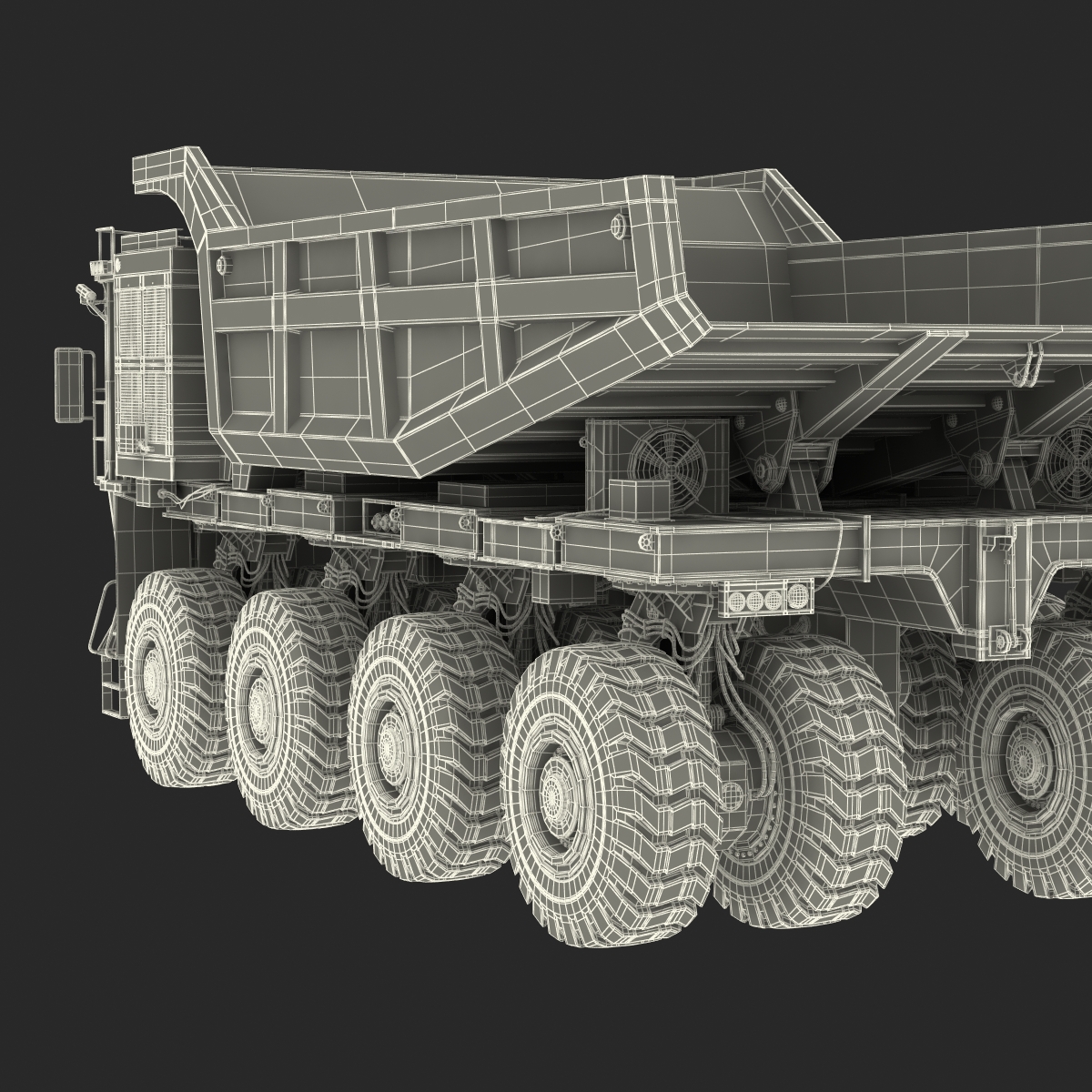 Mining Truck Rigged 3D model